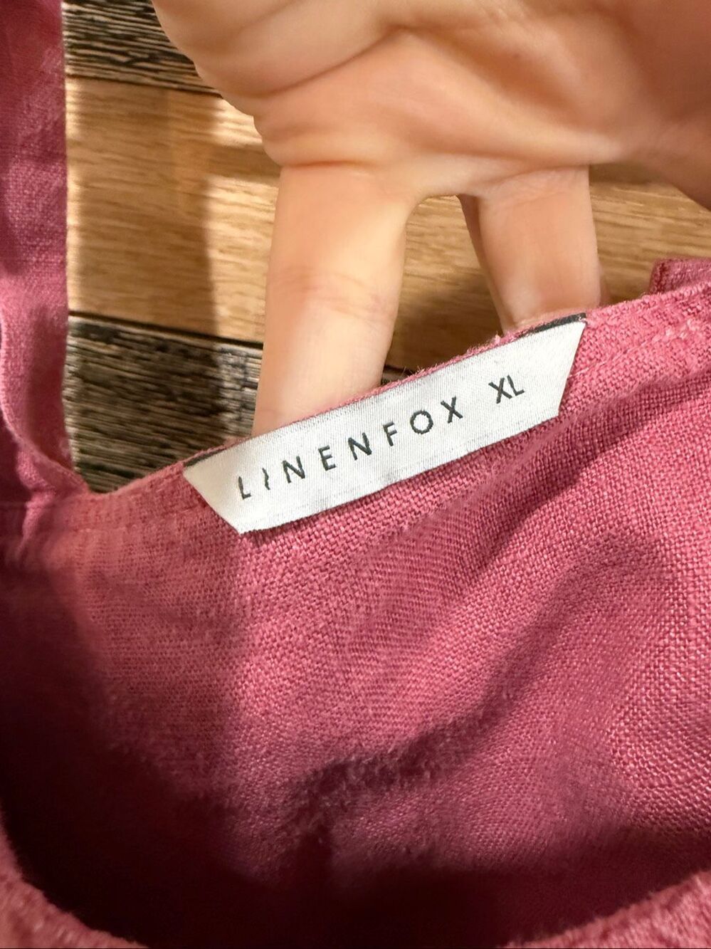 Linenfox midi dress linen pocket size XL - Picture 3 of 6